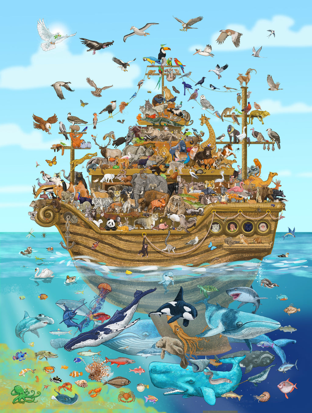365 Animals Art Print — A1 Poster